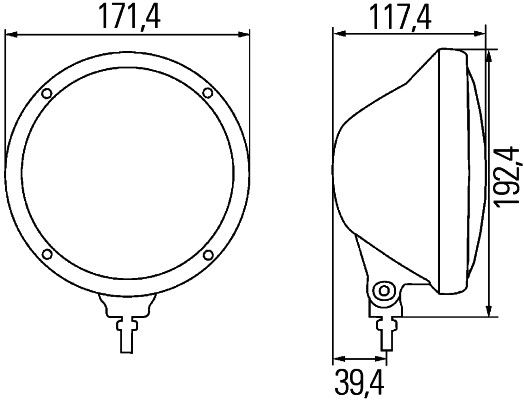 HELLA 1F3 010 119-011 Fernscheinwerfer