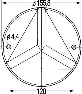 HELLA 8RA 343 220-017 Rückstrahler