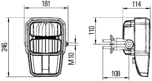 HELLA 1EE 996 374-001 LED-Hauptscheinwerfer - C140 - 12/24V - Anbau - links/rechts