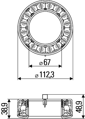 HELLA 2SB 009 362-021 Heckleuchte