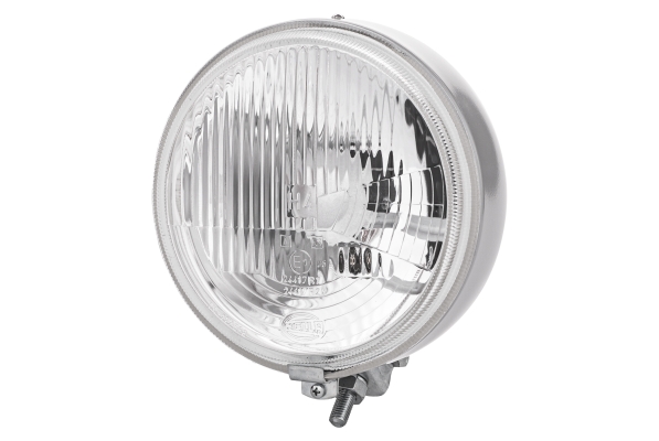 HELLA 1A7 003 099-011 Halogen-Hauptscheinwerfer - 12/24V - rund - Referenzzahl: 25 - Anbau/Bügelbefe