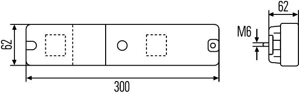 HELLA 2VA 997 113-001 Heckleuchte