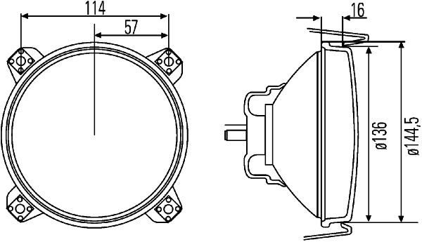HELLA 1A3 005 649-007 Hauptscheinwerfer