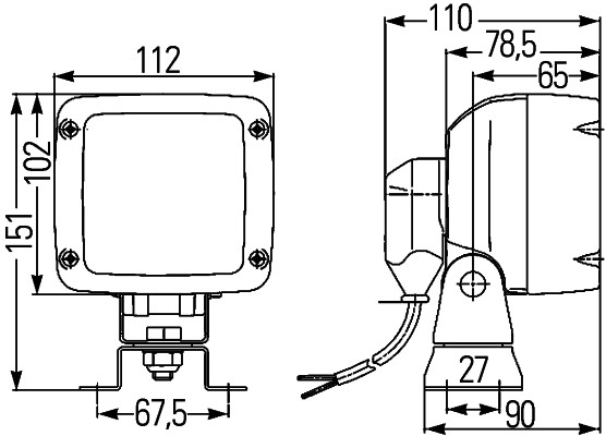 HELLA 1GA 996 150-021 Arbeitsscheinwerfer