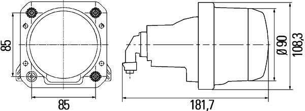 HELLA 1AL 009 998-041 Hauptscheinwerfer