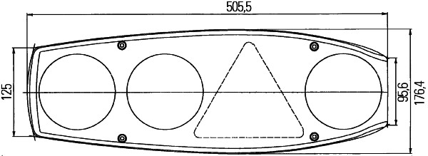 HELLA 2VA 341 419-021 Heckleuchte