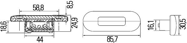 HELLA 2XT 959 680-612 Einstiegsleuchte