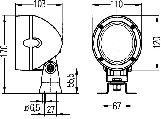 HELLA 1GM 996 134-061 Arbeitsscheinwerfer