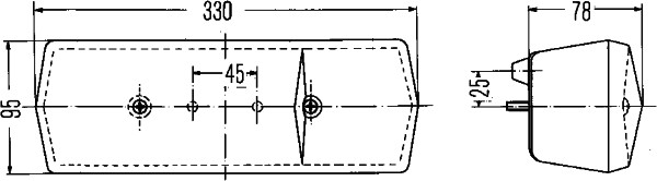 HELLA 2SD 001 688-141 Heckleuchte