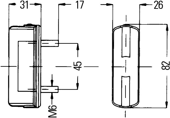HELLA 2KA 997 011-021 Kennzeichenleuchte