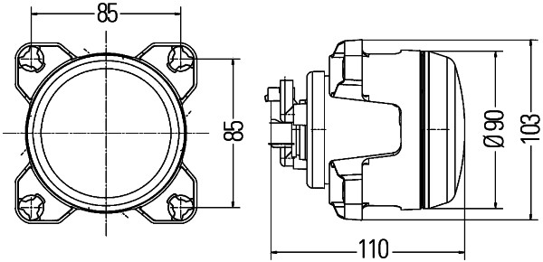 HELLA 1G0 996 163-087 Arbeitsscheinwerfer