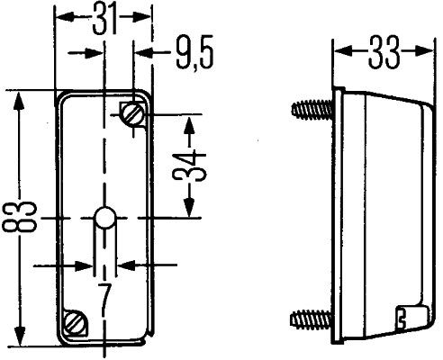HELLA 2XS 003 168-071 Umrissleuchte