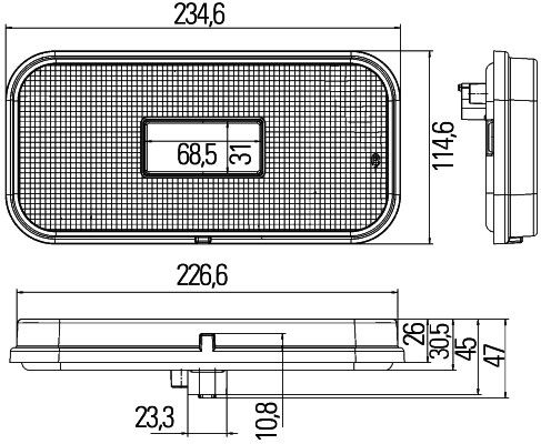 HELLA 2VA 011 900-011 Heckleuchte
