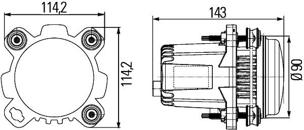 HELLA 1BL 012 488-021 Scheinwerfereinsatz, Hauptscheinwerfer