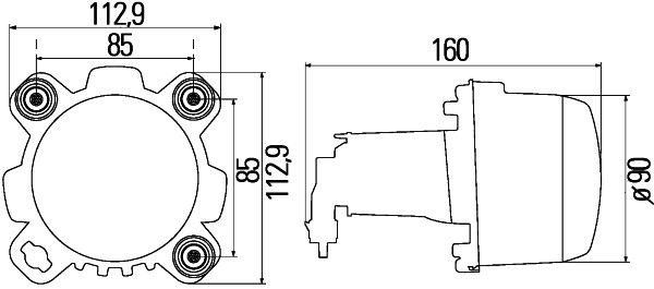 HELLA 1BL 247 042-197 Hauptscheinwerfer