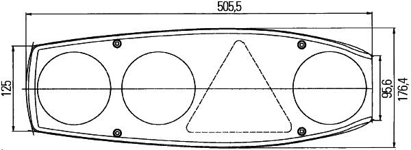 HELLA 2VA 341 419-011 Heckleuchte