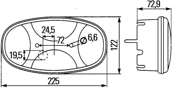 HELLA 2VB 343 640-011 Heckleuchte