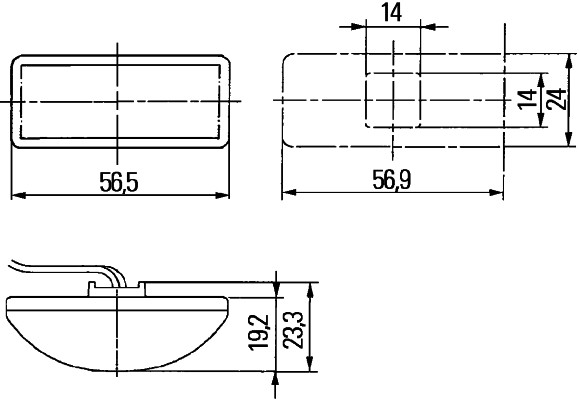 HELLA 2BM 008 771-001 Zusatzblinkleuchte