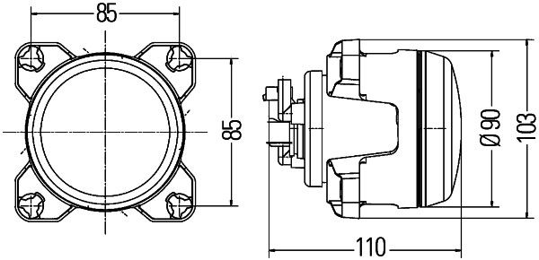 HELLA 1G0 996 163-087 Arbeitsscheinwerfer