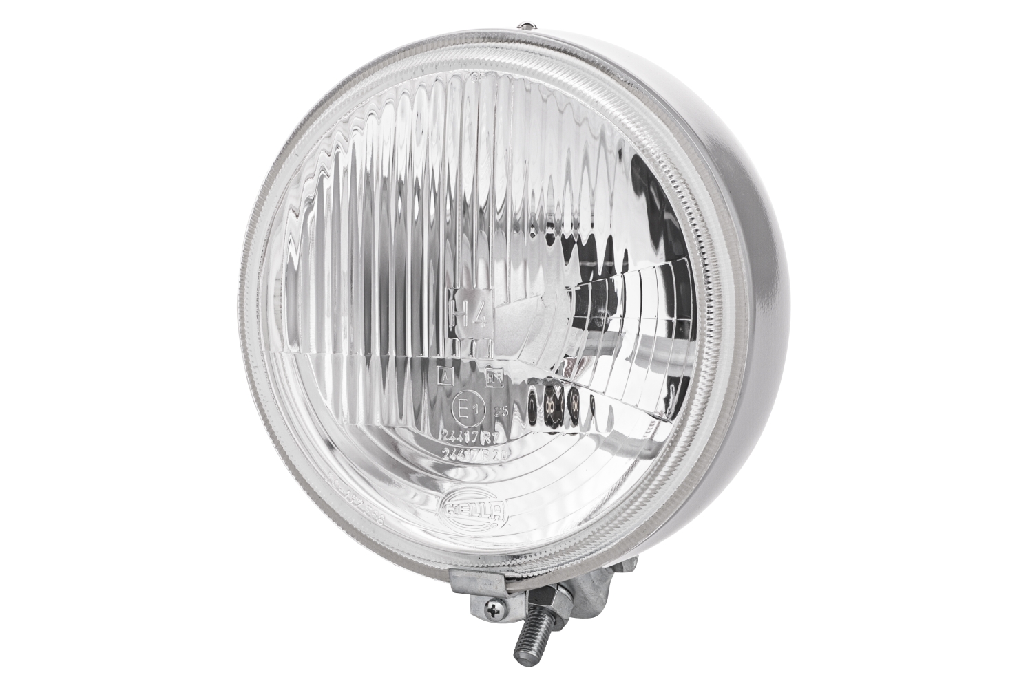 HELLA 1A7 003 099-011 Halogen-Hauptscheinwerfer - 12/24V - rund - Referenzzahl: 25 - Anbau/Bügelbefe