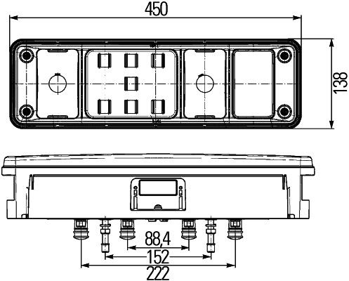 HELLA 2VP 340 960-021 Heckleuchte