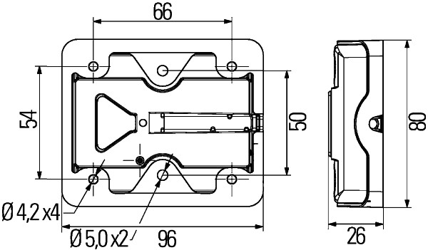 HELLA 2VB 980 720-401 Heckleuchte