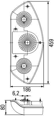 HELLA 2SD 343 440-047 Heckleuchte 10 Stück