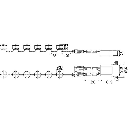 Hella 2PT010458-821 Tagfahrleuchten-Set 12V / 24V