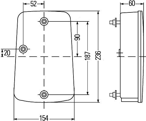 HELLA 2VA 998 233-271 Heckleuchte