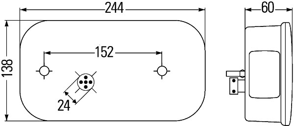 HELLA 2VB 998 232-021 Heckleuchte