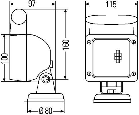 HELLA 1GA 007 506-667 Arbeitsscheinwerfer