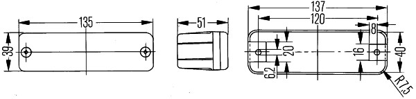 HELLA 2BA 002 939-251 Blinkleuchte 6 Stück