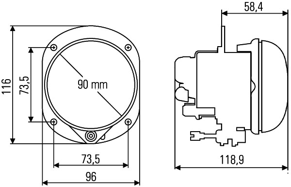 HELLA 1N0 010 294-001 Nebelscheinwerfer