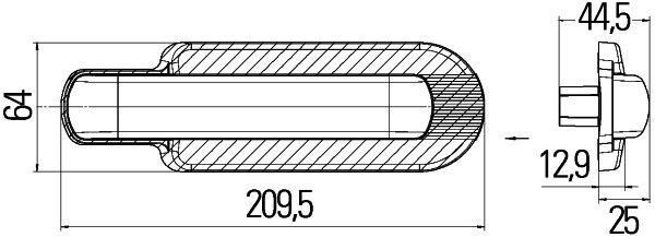 HELLA 2BM 011 788-001 Zusatzblinkleuchte