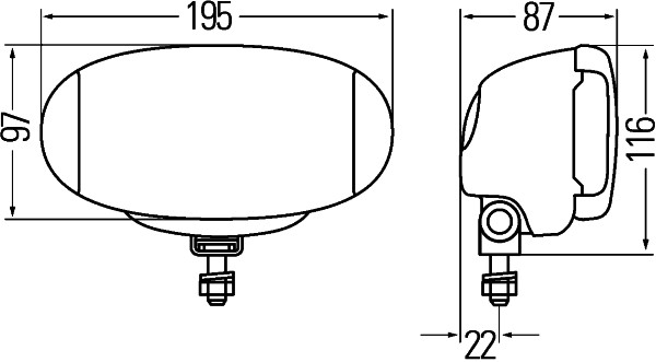 HELLA 1FD 010 953-001 Fernscheinwerfer