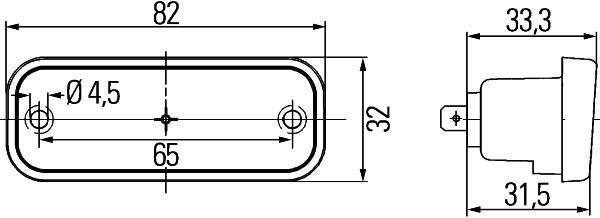 HELLA 2XS 003 738-037 Umrissleuchte 40