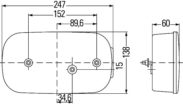 HELLA 2VB 998 232-231 Heckleuchte