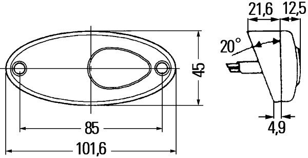 HELLA 2PF 964 295-257 Positionsleuchte