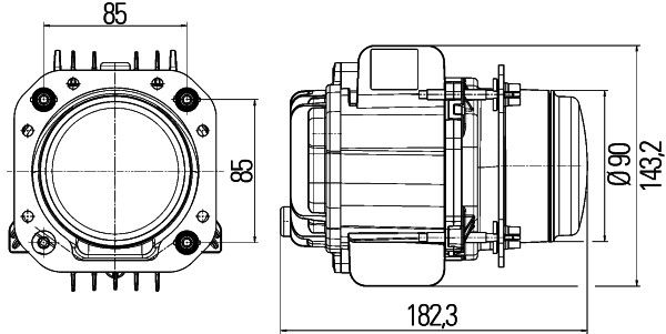HELLA 1AL 010 820-021 Hauptscheinwerfer