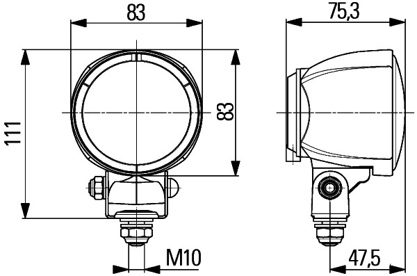 HELLA 1G0 996 176-011 Arbeitsscheinwerfer