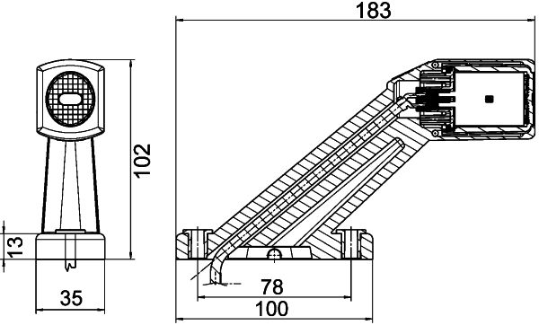 HELLA 2XS 011 769-011 Umrissleuchte