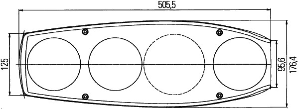 HELLA 2VP 341 419-137 Heckleuchte
