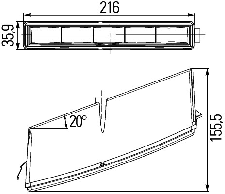 HELLA 2PT 010 043-011 Tagfahrleuchte