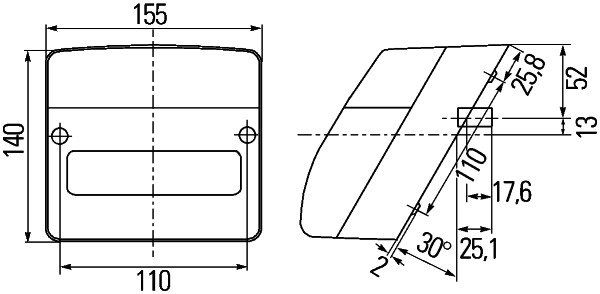 HELLA 2SE 996 030-011 Heckleuchte