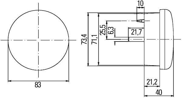 HELLA 2SD 959 010-401 Heckleuchte