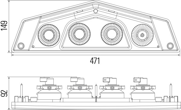 HELLA 2VP 012 570-061 Heckleuchte