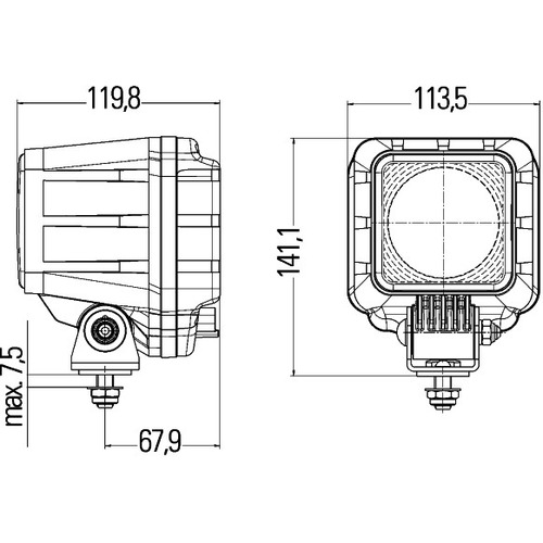 Hella 1GA996196-041 Xenon Arbeitsscheinwerfer