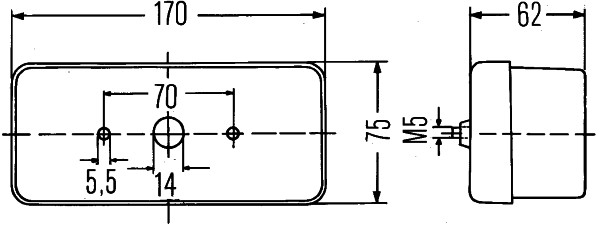 HELLA 2SD 002 582-021 Heckleuchte