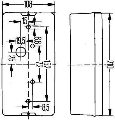 HELLA 2VP 006 040-351 Heckleuchte