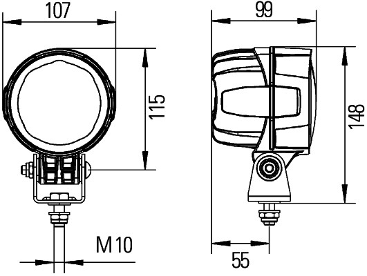 HELLA 1G0 996 263-051 Arbeitsscheinwerfer